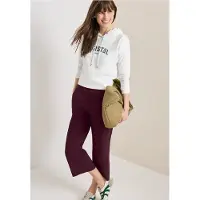 Cecil Dames 3/4 High Waist broek met wijde pijpen in Loose Fit - Rood - XXXL