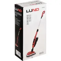 LUND Stoomreiniger- 1500W met 8 opzetstukken - 16-delige set - 2 in 1 - Rood