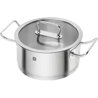Zwilling pro pan met glazen deksel roestvrij staal 4,1 L