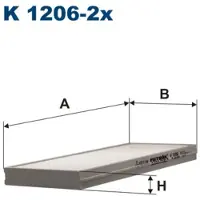 FILTRON Cabinefilter K 1206-2x