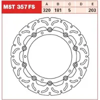 TRW MST357FS Remschijf