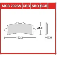 TRW MCB792SCR Remblokken