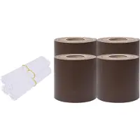 vidaXL Tuinschermen 4 st 35x0,19 m PVC bruin