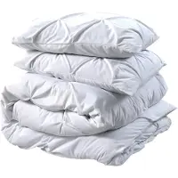 Sleeptime Dekbedovertrek Velvet Pintuck - Wit 140 x 200/220 cm
