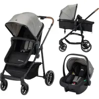 Bebeconfort Buggy/Kinderwagen/Autostoel - Haze Trio Lux - Getint - - OneSize - Buggy's