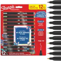 Sharpie Creative Acrylic 12-blister Earth Tones Fine Tip (2212911) Marker Pen Veelkleurig Kinderen