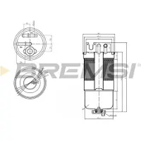 Bremsi FE0159 Brandstoffilter