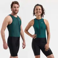 Rogelli Florida Dames en Heren Trisuit - Mouwloos - Zwart/Donkerteal