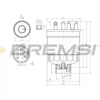 Bremsi FE0371 Brandstoffilter