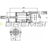 Bremsi FE1018 Brandstoffilter