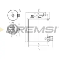 Bremsi FE0836 Brandstoffilter