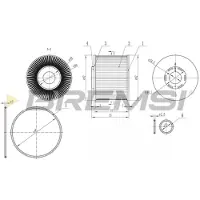 Bremsi FE0343 Brandstoffilter