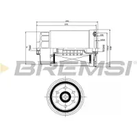 Bremsi FE0822 Brandstoffilter