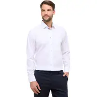 Eterna Comfort Fit overhemd wit klassiek witte knoop