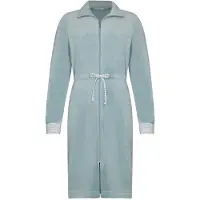 Pastunette - Badjas - Stone Blue - Velours - Blauw - Maat L