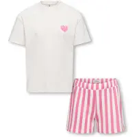 Kids Only GIRLS Nachtkledij 'KOGRila' pink / wit