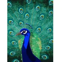 Living Walls Fotobehang Peacock DD120045 ARTist Blauw Groen Vlies 270 x 200 cm (2 delen) Goedkoop fotobehang