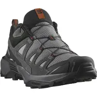 Salomon - Heren wandelschoenen - X Ultra 360 LTR Sharkskin/Asphalt/Caramel Cafe voor Heren van Leer - Maat 44 - Grijs