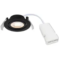 Nordlux Zwarte Inbouwspot Monolo Ø 8 2cm