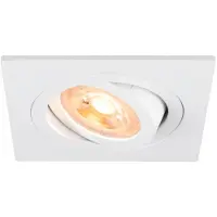 SLV Inbouwspot New Tria 75 vierkant - wit - GU10