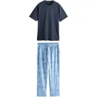 Next Pyjama lang marine / pastelblauw / lichtblauw