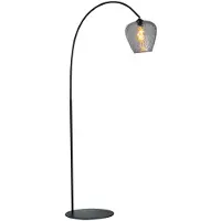 Masterlight Booglamp Porto Diamond Smoke Glas Ø 21cm