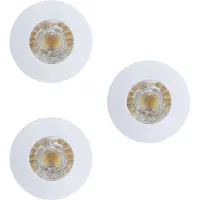 Eglo Set van 3 inbouwspots Margo wit