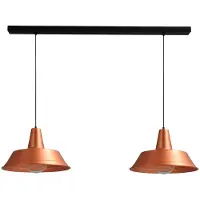 Masterlight Roodkoperen Eettafellamp Industria 2x45