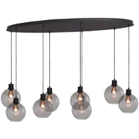 Masterlight Hanglamp ovaal Lazise Oval 8x Ø 20cm goud