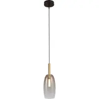 Masterlight Hanglamp Ø 11,5cm Lido Olive goud met gold-fading glas