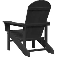 vidaXL Adirondack-stoel Zwart HDPE