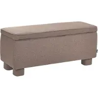 Beliani ITHACA - Bankje met opbergruimte - Taupe - Polyester