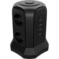 Allteq USB stekkerdoos - 6-voudig -