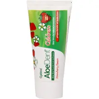 Aloe Dent Children's Aloe Vera Fluoride Free Tandpasta Aardbei 50 ml Tandpasta