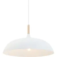 Mexlite Bjorr LED Hanglamp | 1x E27 40W | Dimbaar | Hout/Wit