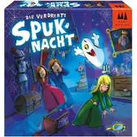 Drie Magiers Spellen Drei Magier - - Die verdrehte Spuknacht (De Verdraaide Spooknacht) - Coöperatief kinderspel met 3D-spookkasteel - vanaf 5 jaar - 1-4 spelers