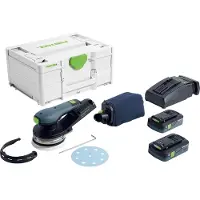 Festool ETSC 2 125 4,0 I-Plus 577736 Excentrische accuschuurmachine 18 V Ø 125 mm