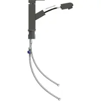 Syfax Wastafelkraan met uittrekfunctie 157x172 mm grijs