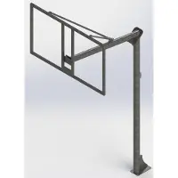 Softee Set vandaalbestendige basketbalringen Nieuwe gegalvaniseerde buis van 114 mm – inclusief randen, netten en bordjes