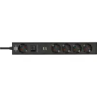 Brennenstuhl Stekkerdoos met USB C Power Delivery 5-voudig grijs/zwart