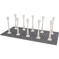 LEGO Straatlampen, lantaarnpaal, wit - 11062, NIEUW! Aantal: 50 stuks