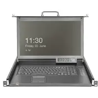 Digitus DS-72220-1GE KVM-console 1 poort VGA Muis, Toetsenbord 1920 x 1080 Pixel