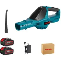 OEM Elektrische luchtblazer, 5500W vermogen, 5 verstelbare standen, set van 2 batterijen