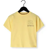 Koko Noko T-shirt geel Jongens Stretchkatoen Ronde hals Printopdruk - maat 134
