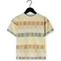 Koko Noko gestreept T-shirt groen Jongens Stretchkatoen Ronde hals Streep - maat 116
