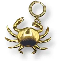 BONNIE STUDIOS Dames Sieraden Crab Gold Pendant - Goud - Maat ONESIZE
