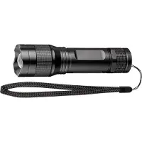 Goobay LED zaklamp op batterijen | AAA | 300 lumen | 150 meter | IPx4 | Zwart