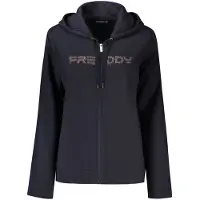 Freddy Blauwe Katoenen Dames Sweater