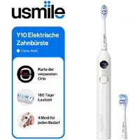 USMILE Y10 Elektrische Tandenborstel met Slim Scherm, 4 Reinigingsmodi, Slimme Sonische Tandenborstel met Timer en Drukregeling, Eén Oplading Gaat 180 Dagen Mee