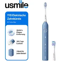 USMILE Y1S Elektrische Tandenborstel, Oplaadbare Sonic Tandenborstel voor Volwassenen met 3 Reinigingsstanden, Slimme Timer, Inclusief Reisetui, Eén Oplading Gaat 6 Maanden Mee